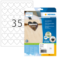 HERMA PREMIUM A4 Herz-Etiketten