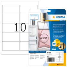 HERMA SPECIAL A4 Folien-Etiketten transparent glasklar